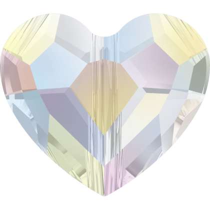 Swarovski 5741 8mm Crystal AB Love Bead